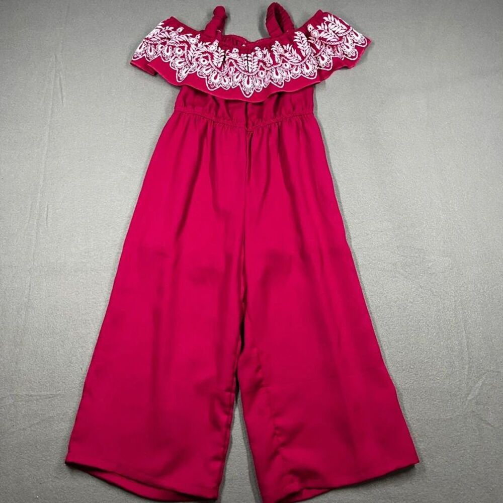 self esteem girls small hot pink romper pants